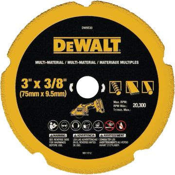 DEWALT 3 In. Multi-Material Diamond Blade