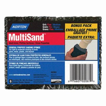 Norton Multi Sand Sponge 6pk