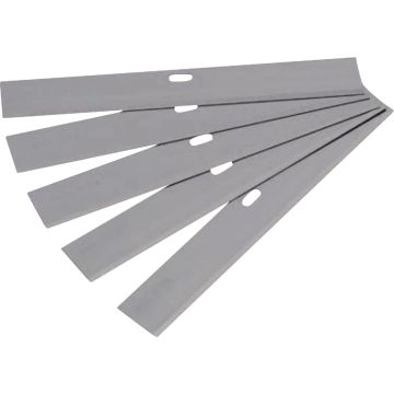 QEP 4 In. Stainless Steel Replacement Razor Scraper Blades (5-Pack)