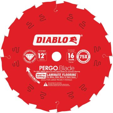 Diablo PERGOBlade 12 In. 16-Tooth Laminate & Wood Flooring Circular Saw Blade