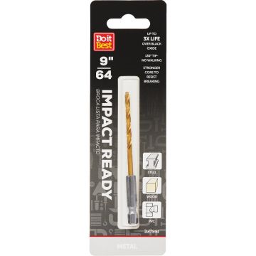 Do it Best 9/64 In. Impact Ready Titanium Hex Shank Drill Bit