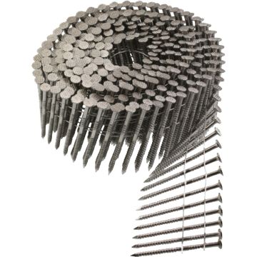 Simpson-Strong Tie 1-3/4 In. x 0.092 In. 15 Degree Wire Weld Full Round Head Ring Shank 304 Stainless Steel Coil Siding Nail (3600 Ct.)