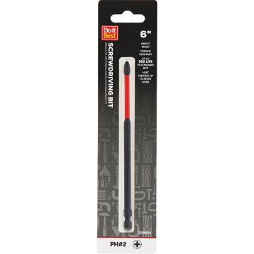 Do it Best 6 In. Phillips #2 Impact Ready Screwdriver Bit