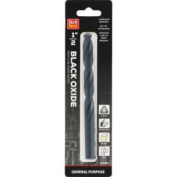 Do it Best 1/2 In. Black Oxide Drill Bit