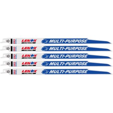 Lenox MULTIWOLF WAVE EDGE 12 In. 10 TPI Multi-Purpose Reciprocating Saw Blade (5-Pack)