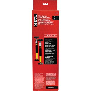 Task 16-1/2 In. to 24 In. EVA Mini Quick Support Rod (2-Pack)
