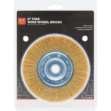 Do it Best 6 In. Fine Bench Grinder Wire Wheel
