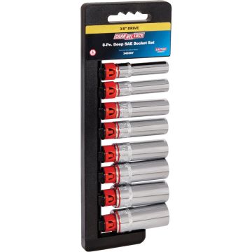 Channellock SAE 3/8 In. Drive 6-Point Deep Socket Set (8-Piece)