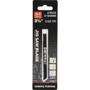 Do it Best U-Shank 3-5/8 In. 5/10 TPI General Purpose Jig Saw Blade (2-Pack)