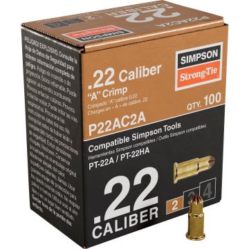 Simpson Strong-Tie 0.22-Caliber Single Shot Level 2 Brown Powder Load (100-Qty)