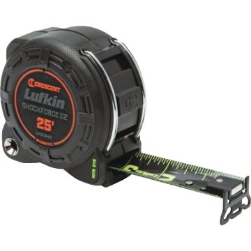 Crescent Lufkin Shockforce Nite Eye G2 1-1/4 In. x 25 Ft. Magnetic Tape Measure
