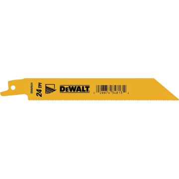 DEWALT 6 In. 24 TPI Bi-Metal Metal Reciprocating Saw Blade (2-Pack)