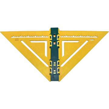 Rapid Rafter 7 In. Yellow and Forest Green Double-Sided Rafter Square