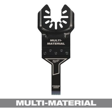 Milwaukee OPEN-LOK 3/8 In. TITANIUM CHARGED Bi-Metal Multi-Material Oscillating Multi-Tool Blade