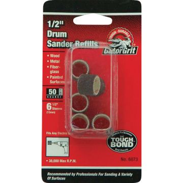 Gator Blade 1/2 In. x 1/2 In. 50 Grit Drum Sander Refills (6-Pack)