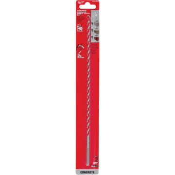 Milwaukee SHOCKWAVE 1/4 In. x 12 In. Impact Duty Masonry Carbide Hammer Drill Bit