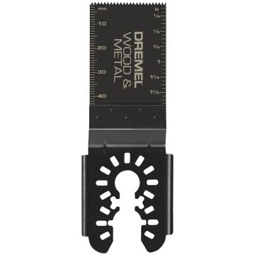 Dremel Universal 1-1/4 In. Bi-Metal Wood/Metal Flush Cut Oscillating Blade