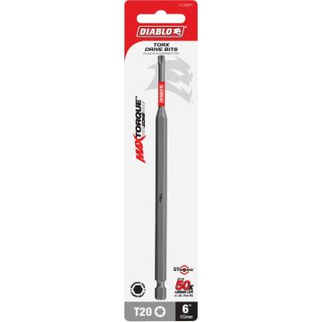 Diablo T20 TORX 6 In. Power Impact Screwdriver Bit