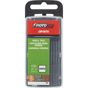 Rotozip Tilecut 1/8 In. Carbide Zip Bit (4-Pack)