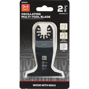 Do it Best 2-1/2 In. High Carbon Steel Wood with Nails Oscillating Multi-Tool Blade