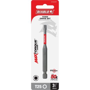 Diablo T25 TORX 3-1/2 In. Power Impact Screwdriver Bit