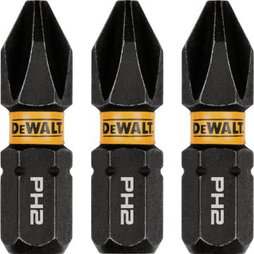 DEWALT FlexTorq 1 In. #2 Phillips Impact Screwdriver Bit (3-Pack)
