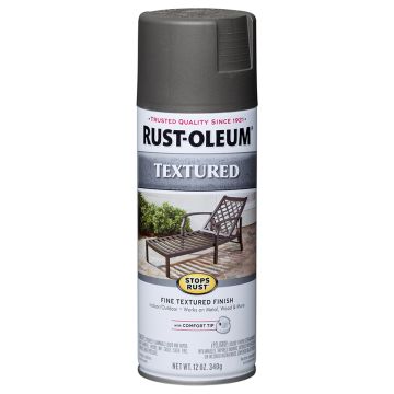 12 Oz Rust-Oleum 7221830 Dark Pewter Stops Rust Textured Spray Paint