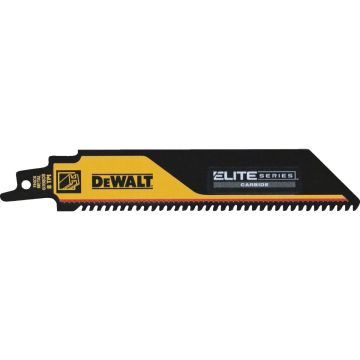 DEWALT Elite Series 6 In. 8 TPI Carbide Metal Reciprocating Saw Blade (3-Pack)