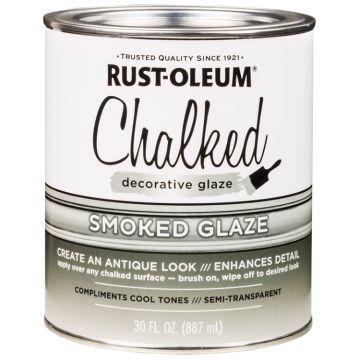 1 Qt Rust-Oleum 315883 Smoked Glaze Chalked Decorative Glaze