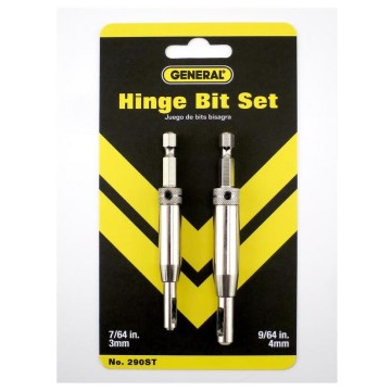 General Two-Piece Hinge Bit/Vix Set