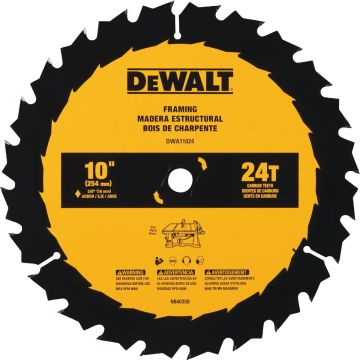 DEWALT 10 In. 24-Tooth General Purpose Circular Saw Blade