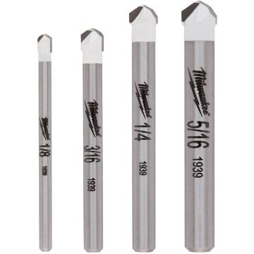 Milwaukee 4-Piece Tile and Natural Stone Bit Set