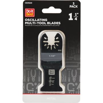 Do it Best 1-1/4 In. Bi-Metal Metal Cutting Oscillating Multi-Tool Blade (3-Pack)