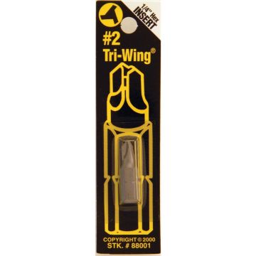 Best Way Tools #2 Tri Wing Security 1 In. 1/4 In. Hex Screwdriver Bit