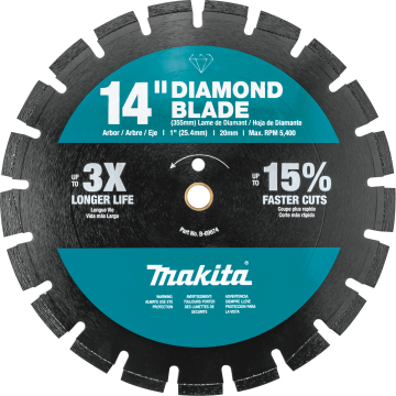 Makita 14" Segmented Dual Purpose Diamond Saw Masonry Blade 