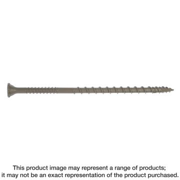 Image of Simpson Strong-Tie DSVT4R5LB Deck-Drive™ DSV WOOD Screw — #10 x 4 in. T-25, Flat Head, Quik Guard®, Tan (5 lb.) (Pack of 6)