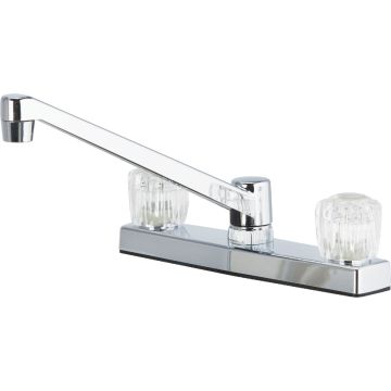 Home Impressions 2- Handle Knob Non-Metallic Kitchen Faucet, Chrome