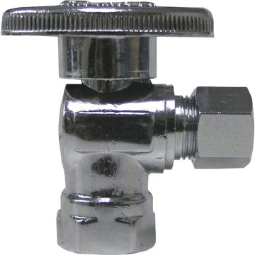 ProLine 5/8 In. OD x 1/4 In. OD Quarter Turn Angle Stop