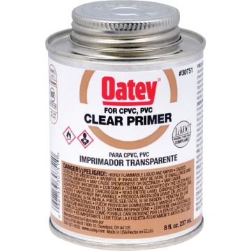 Oatey 8 Oz. Clear Pipe and Fitting Primer for PVC/CPVC