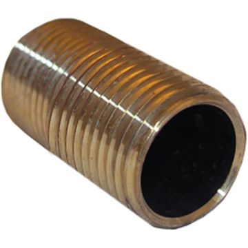 3/8 X Close Brass Nipple