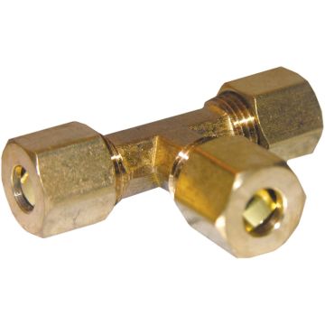 1/4 Brass Comp Tee