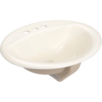 Bone Oval Lavatory Sink