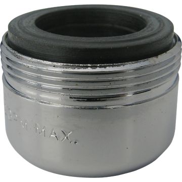 Lasco 1.2 GPM 55/64 In. Male Dual Thread Aerator, Chrome-Plated