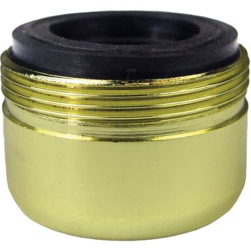 Lasco 2.2 GPM Dual Thread Aerator, Polished Brass
