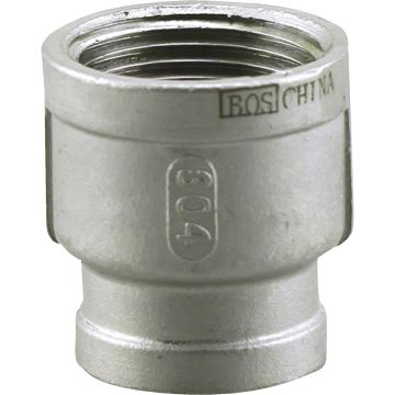 PLUMB-EEZE 3/4 In. FIP x 1/2 In. FIP Stainless Steel Reducing Coupling