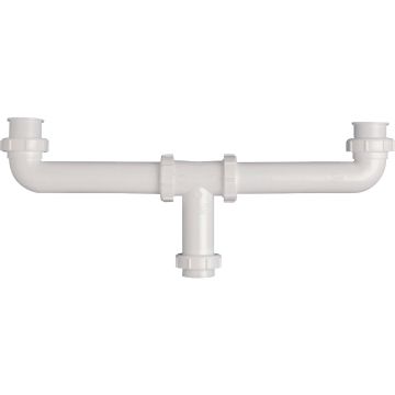Keeney 1-1/2 In. x 16 In. White Polypropylene Center Outlet Waste