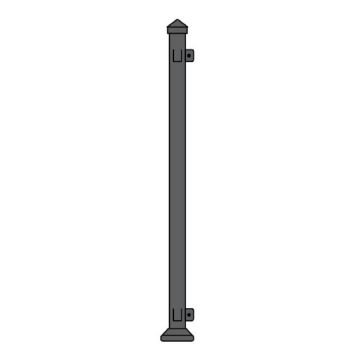 Cinch End Post 38" 3x3x40bk