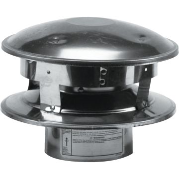 SELKIRK VP Pellet Pipe Vertical, Type L Insulated 3 In. x 6 In. Termination Cap