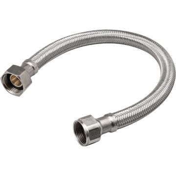ProLine 3/4 In. FIP x 7/8 In. COMP x 18 In. Braided Stainless Steel Water Heater Connector