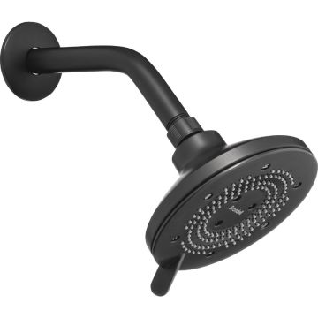 Brondell Nebia Yuba 5-Setting Fixed Showerhead, Matte Black